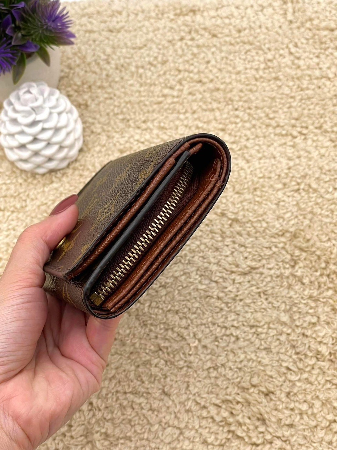 กระเป๋าสตางค์แบรนด์Louis Vuitton Teaser Wallet ของแท้ มือสอง