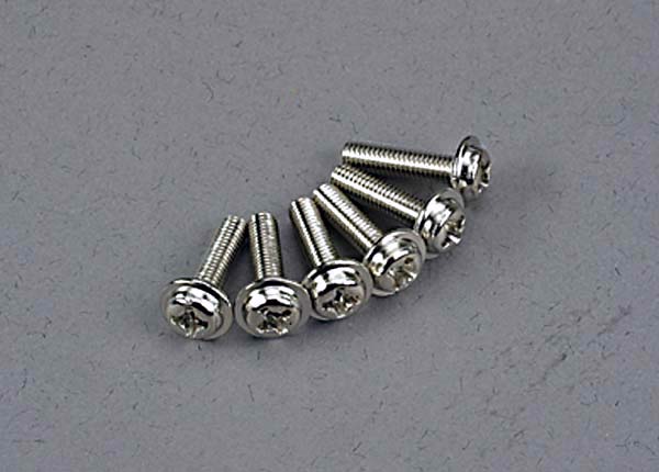 3186 [PRE-ORDER] Screws, 3x12mm washerhead machine (6)