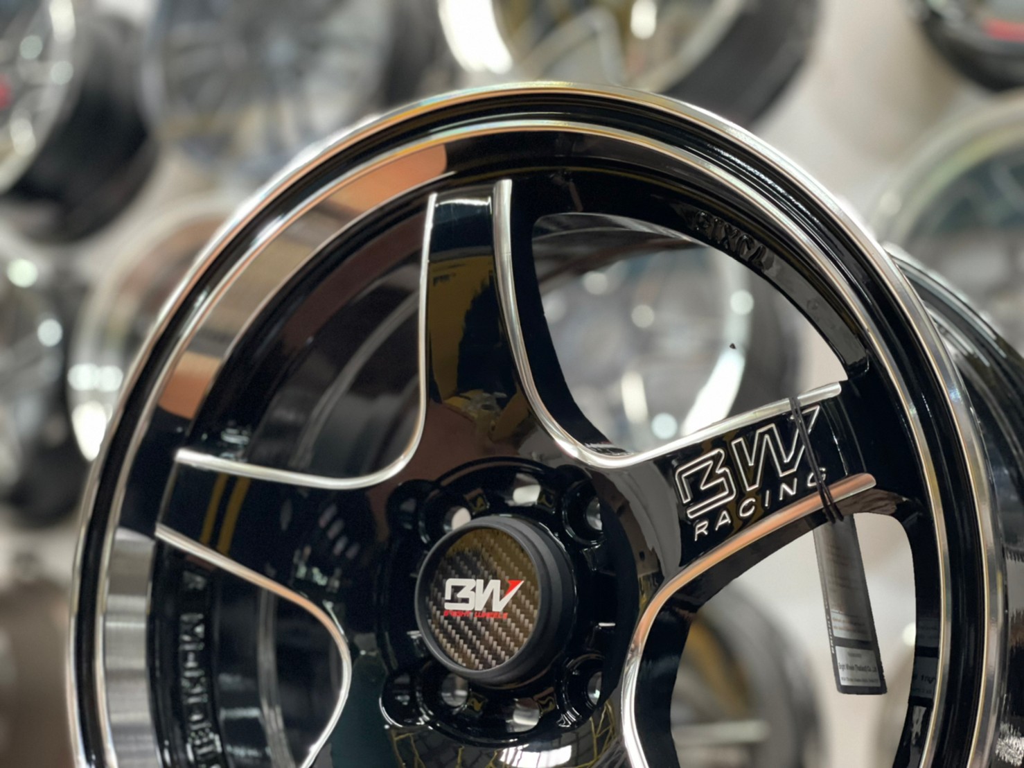 ล้อแม็กซ์ขอบ15 Brightwheels BW-63 ขอบ15 กว้าง7 ออฟ38 4รู100 สีดำขอบเงา(LP/B)