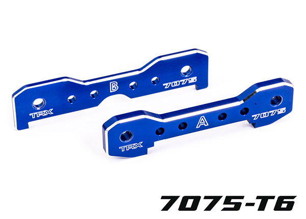 9629 Tie bars, front, 7075-T6 aluminum (blue-anodized) (fits SledgeÂ®)