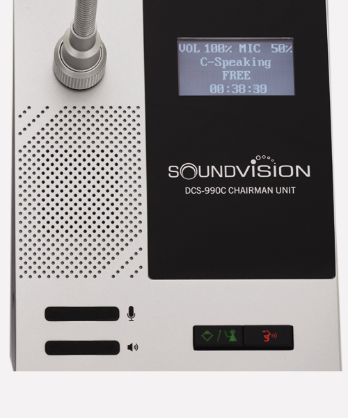 SOUNDVISION DCS-990C ชุดไมค์ประชุมใช้สาย สำหรับประธาน ระบบดิจิตอล