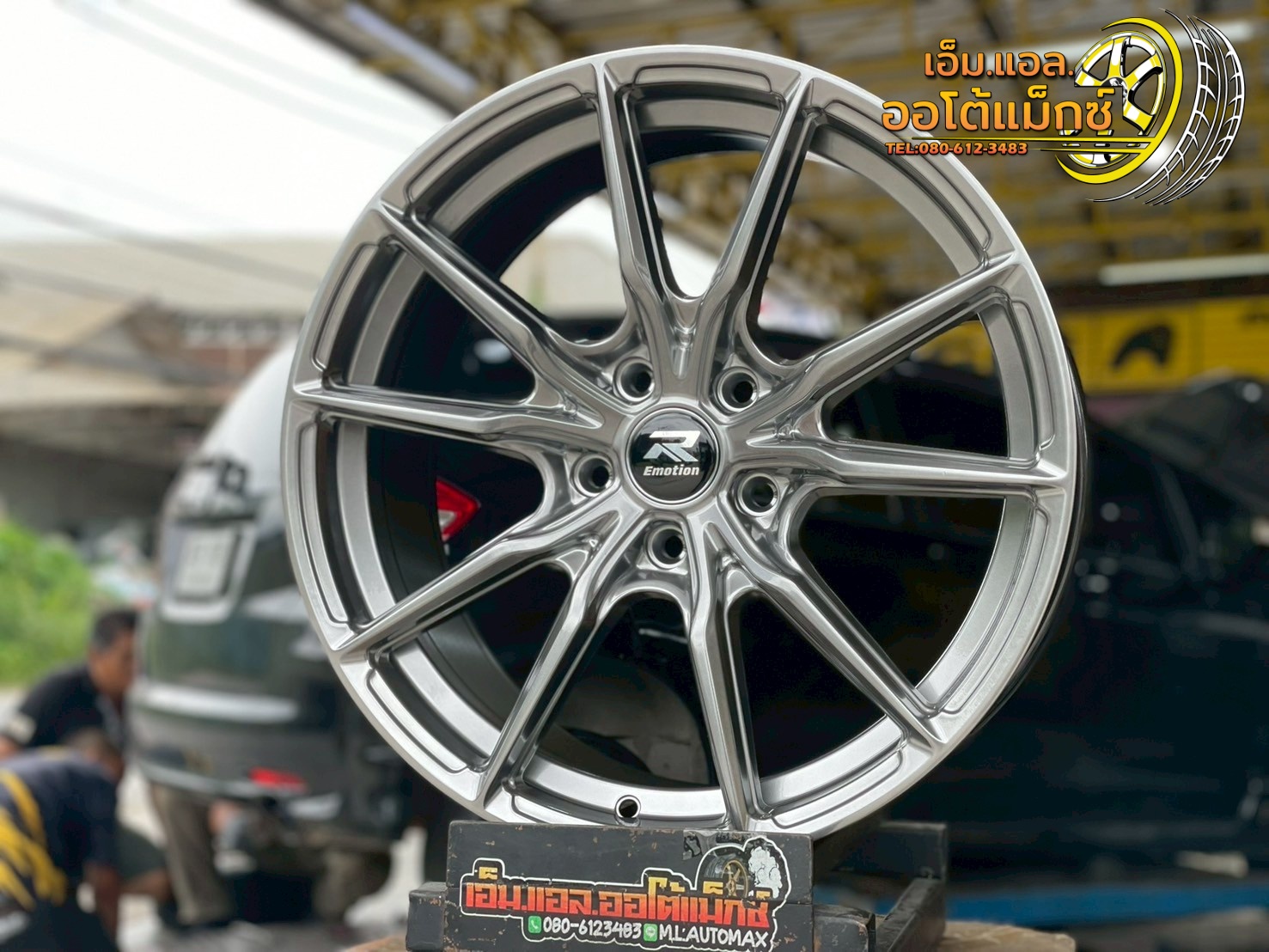 ล้อแม็กซ์ใหม่ขอบ18 #EMOTION-R Model #P01 18x8 ET35 5x114.3 สีบรอนซ์ซิลเวอร์