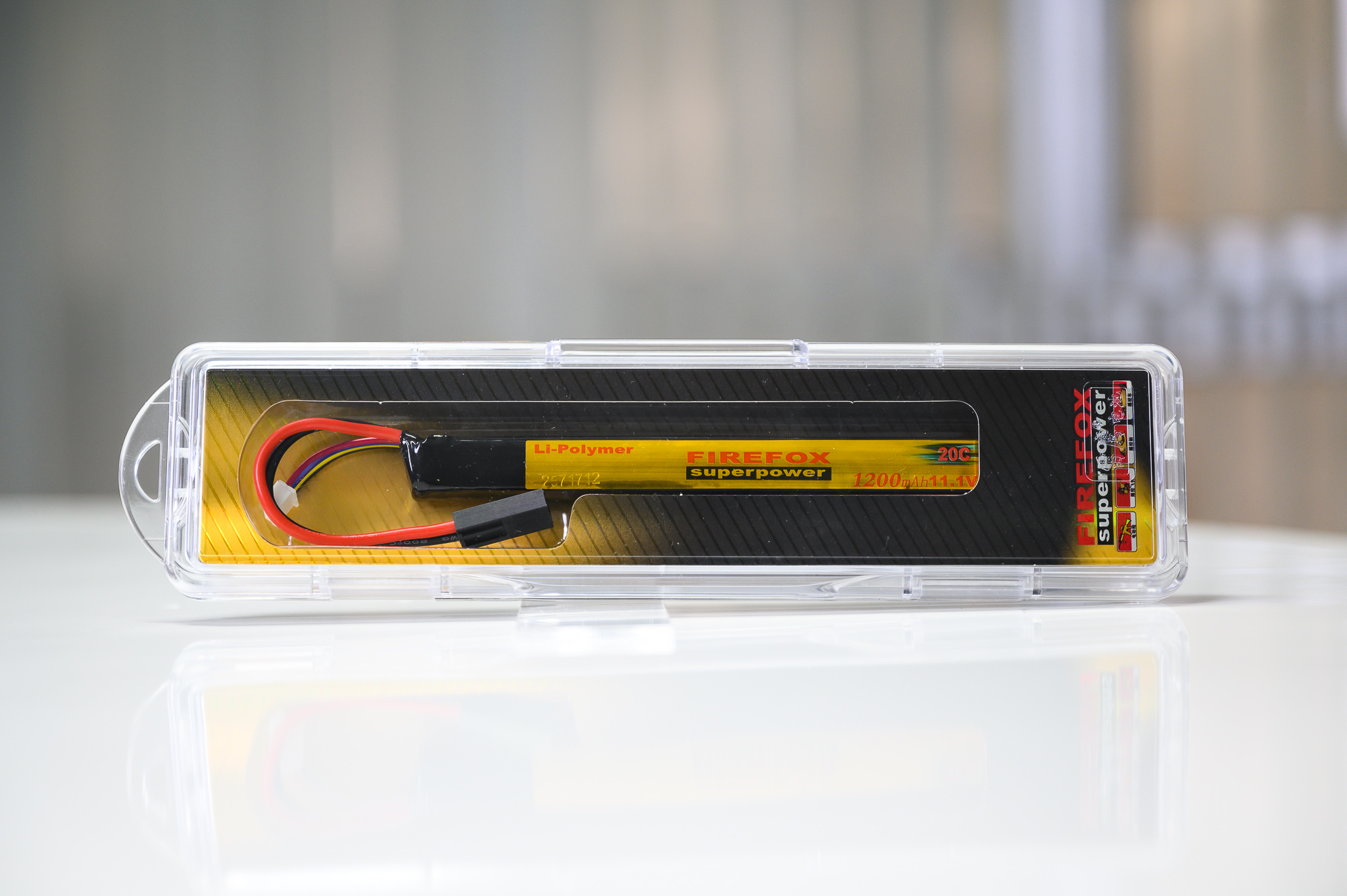 3S FF 11.1V 1200 mAH 20C AK Firefox Battery 11.1V สำหรับปืนทรง AK74 1200mAh 20C (ปลั๊ก mini Tamiya)