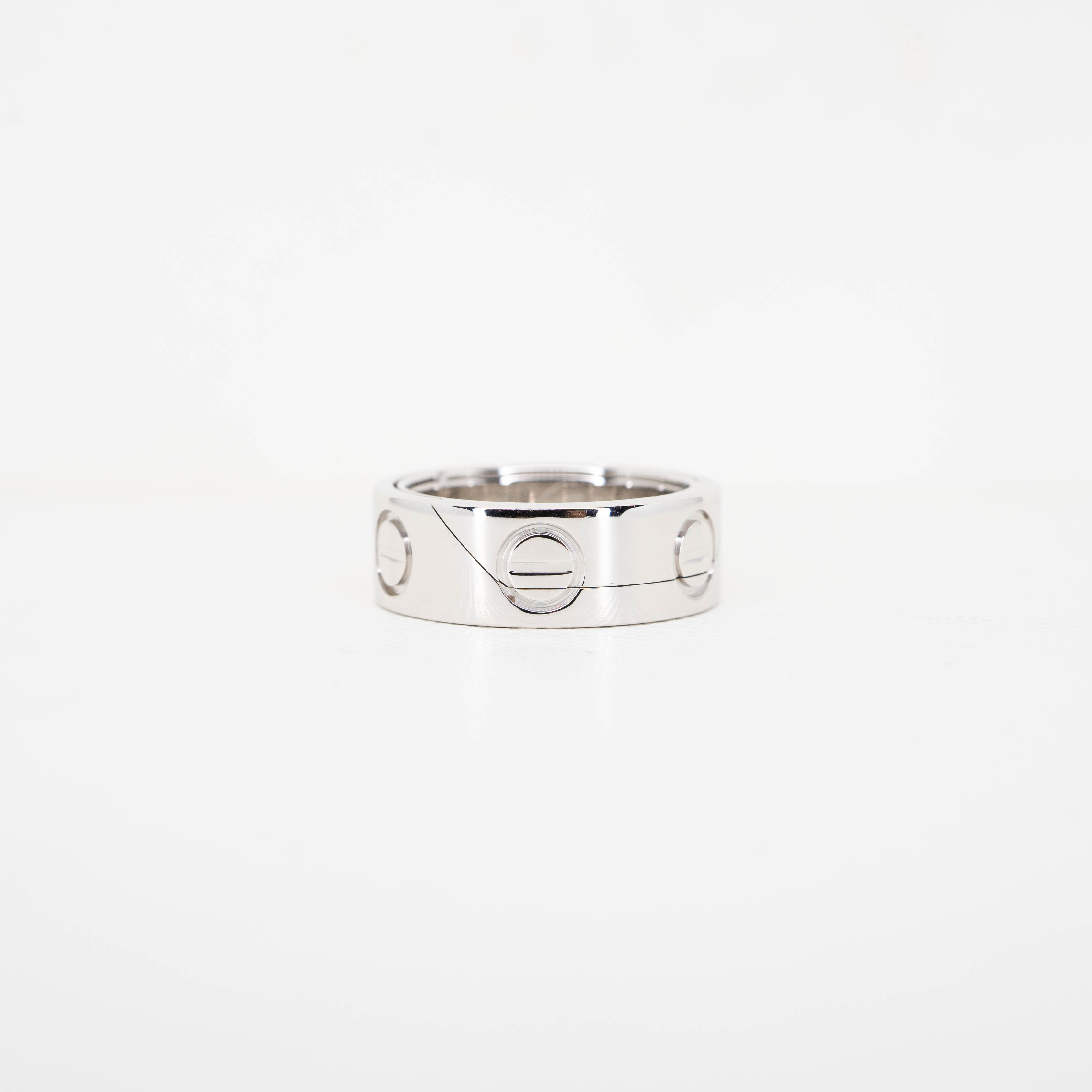 แหวน Cartier Astro love ring (Pendent) Limited Edition ทองขาว18K ไซส์ 51# (Used)