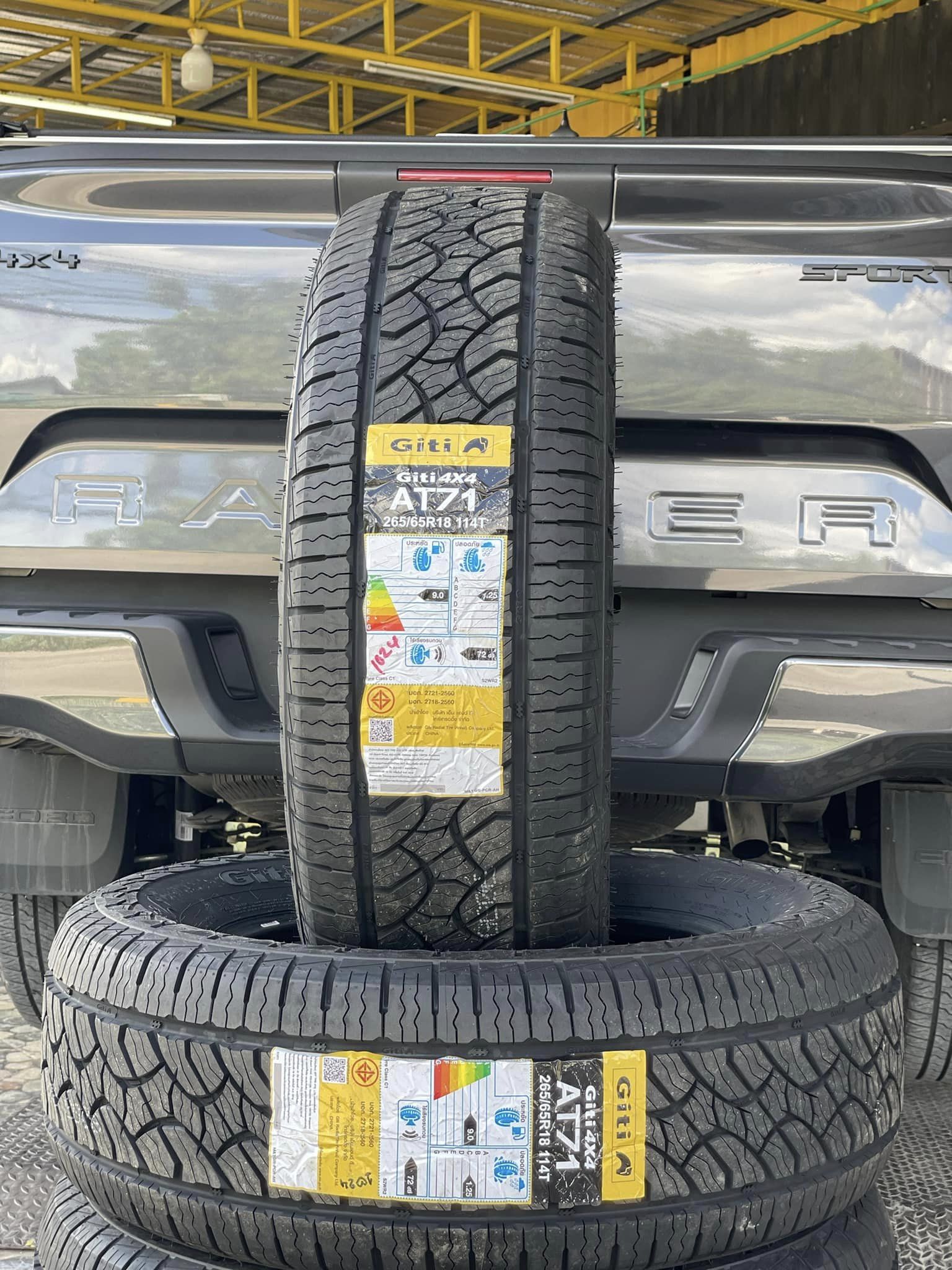 FORD_RANGER❗️ ยางจีที GITI 4x4 AT71 265/65R18 ยางAllTerrian สายลุย คุณภาพดี ยางตัวหนังสือสีดำ
