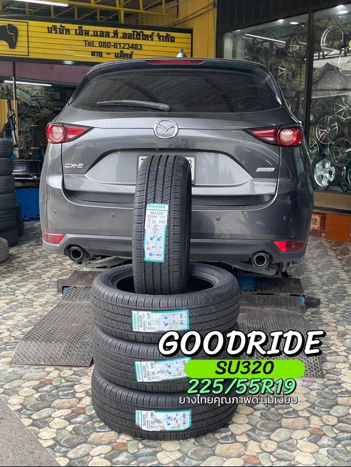 #MAZDA_CX5 🚘เปลี่ยนยาง 🛞🐘#GOODRIDE_SU320_225/55R19