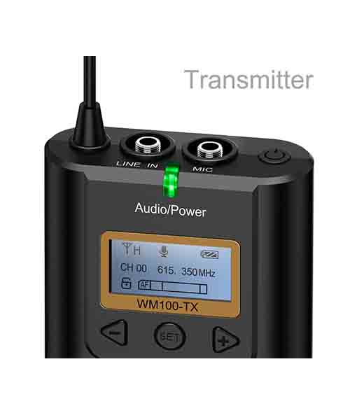 COMICA CVM-WM100 ชุดไมค์ไร้สายสำหรับกล้องวีดีโอ 48 ชาแนล ย่าน UHF