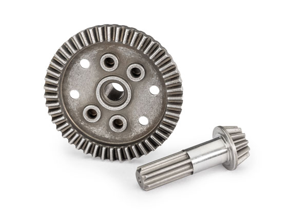 10778 Ring gear, differential, 47-tooth/ pinion gear, differential, 12-tooth (planetary) (front)