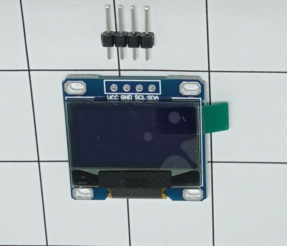 OLED สีขาว 0.96 inch 128X64 ขาเรียงใช้กับ TTGO Tbeam