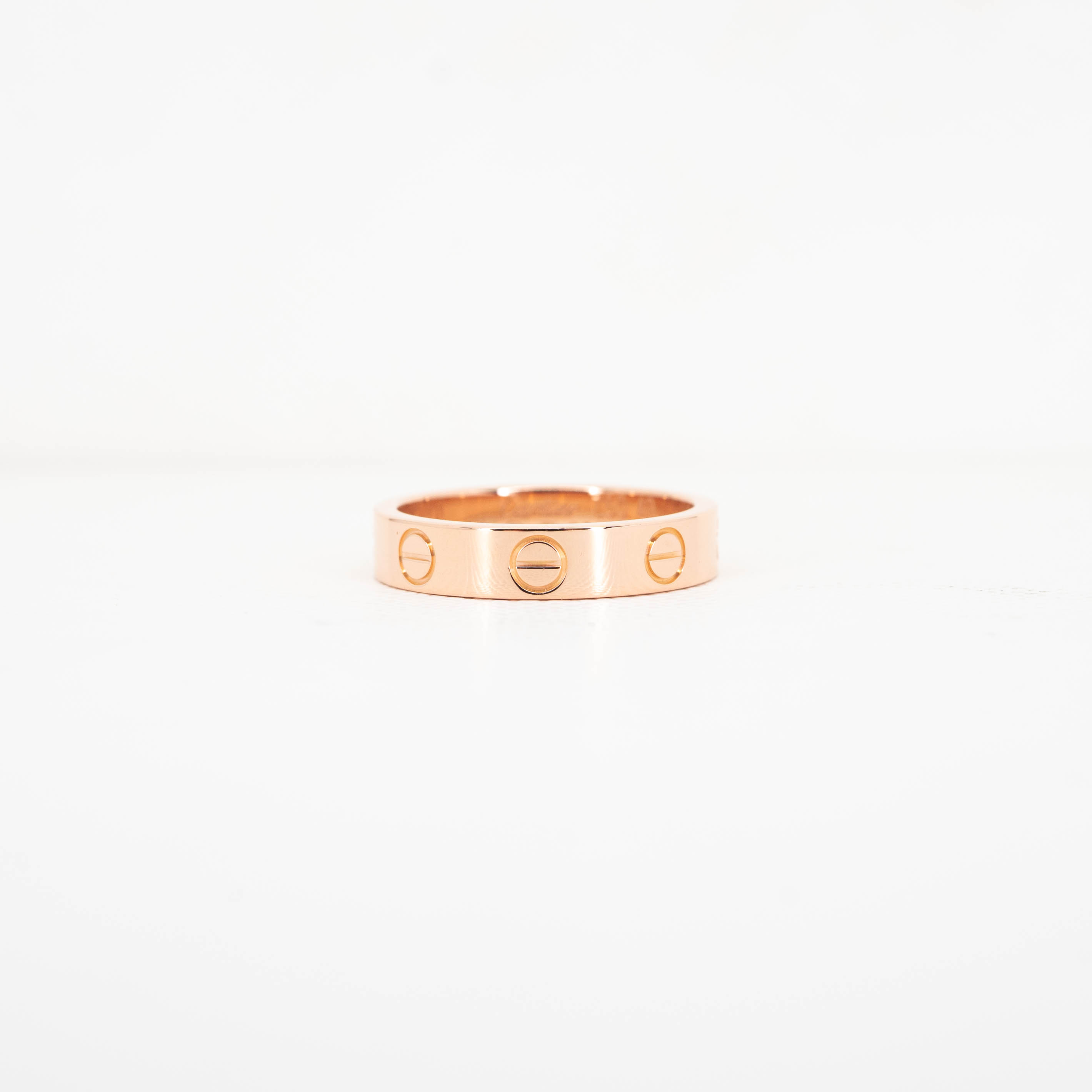 แหวน Cartier Love band ทองชมพู18K ไซส์ 49# (Used)
