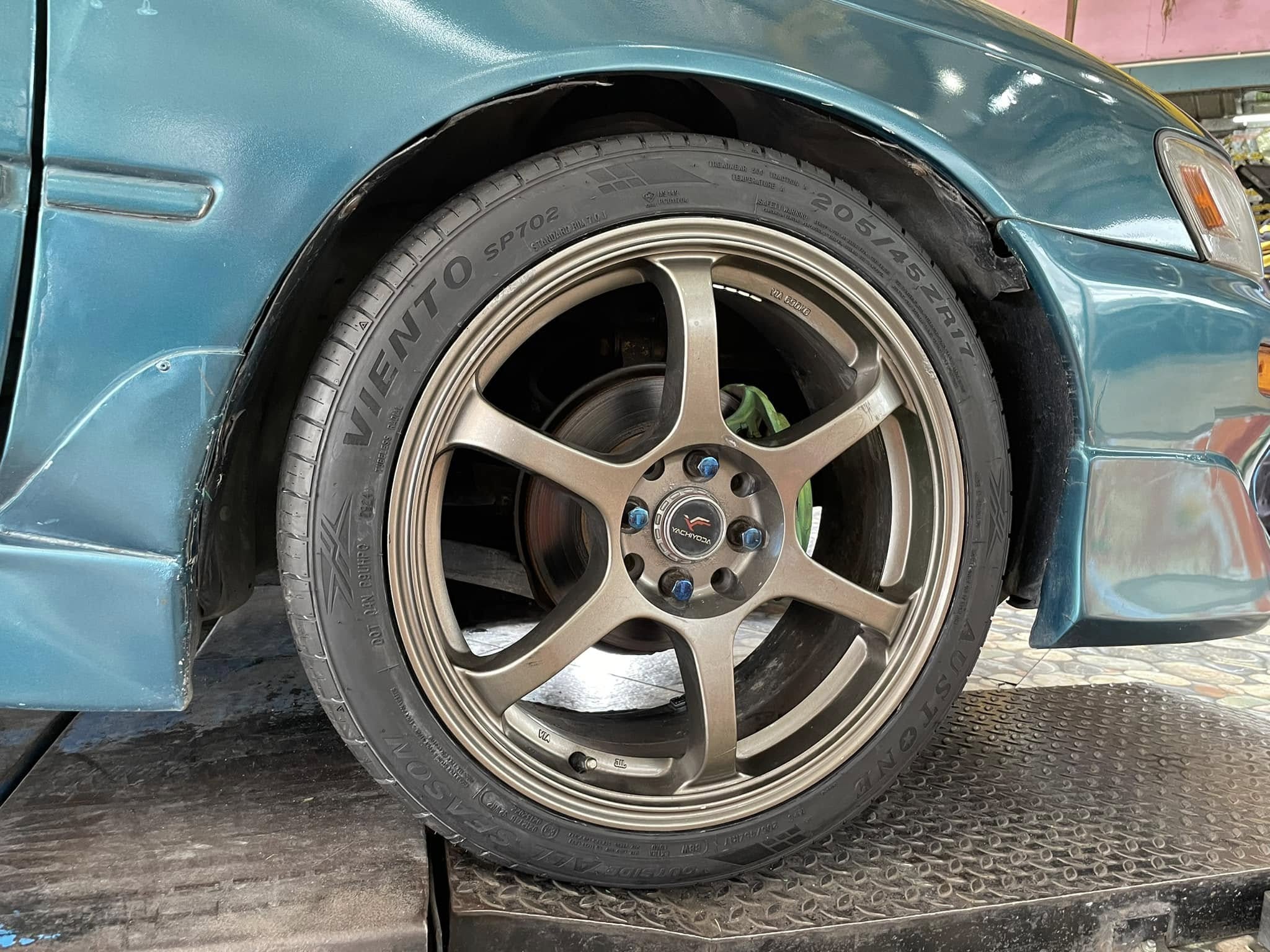 #TOYOTA_COROLLA🛞เปลี่ยนยาง #AUSTONE_SP702_205/45R17