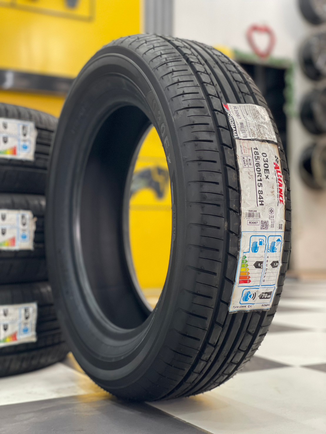 🇯🇵 YOKOHAMA 🇯🇵 #ALLIANCE : AL30 185/60R15 ยางใหม่ปี2022 (4เส้น) พร้อมติดตั้งฟรี