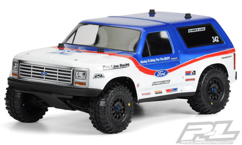 PRO-3423-00 1/10 1981 Ford Bronco Clear Body: Short Course (ใส่ได้กับ Slash2WD, Slash4X4 ต้องเปลี่ยนเสาบอดี้)