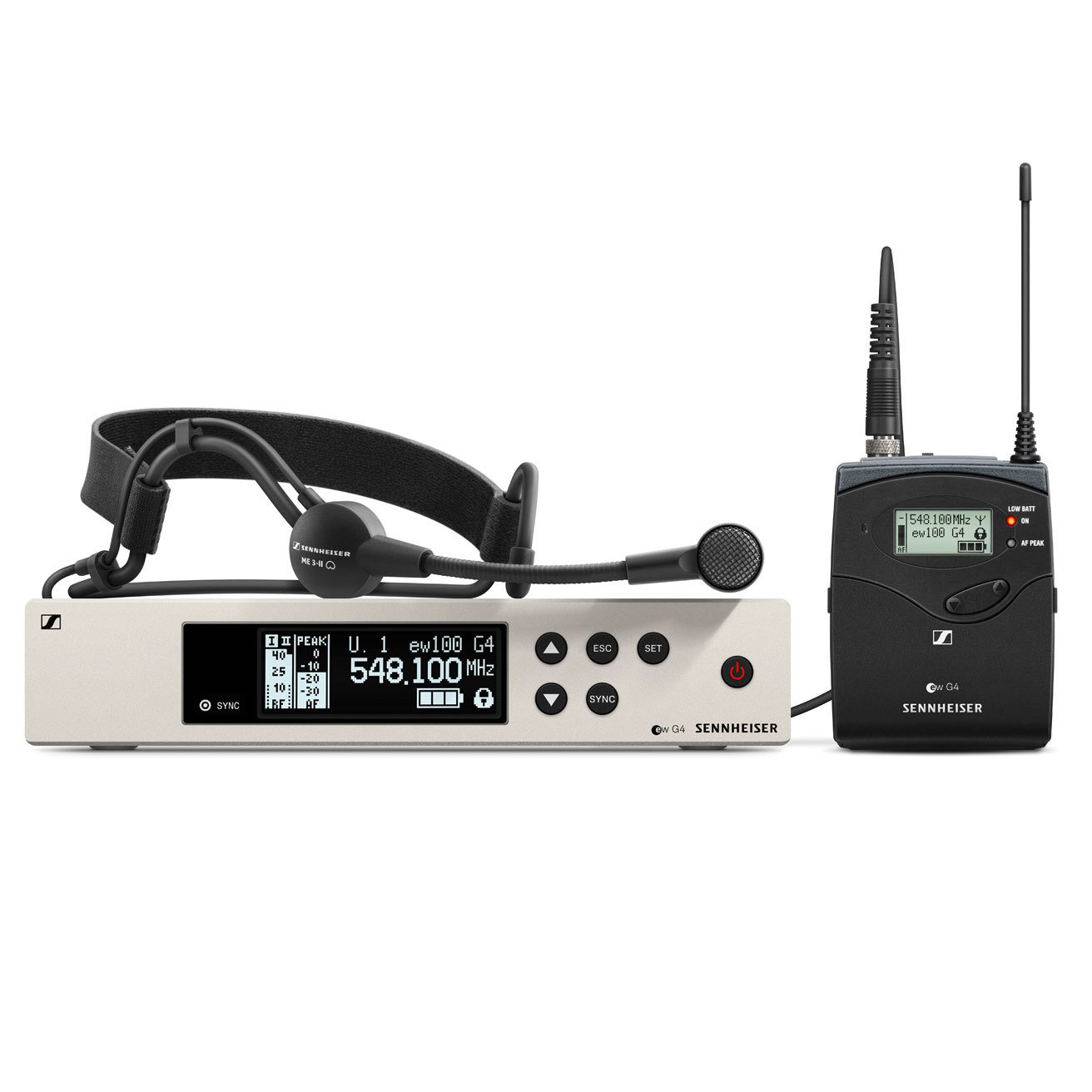 Sennheiser รุ่น EW 100 G4-ME3 wireless system headset microphone