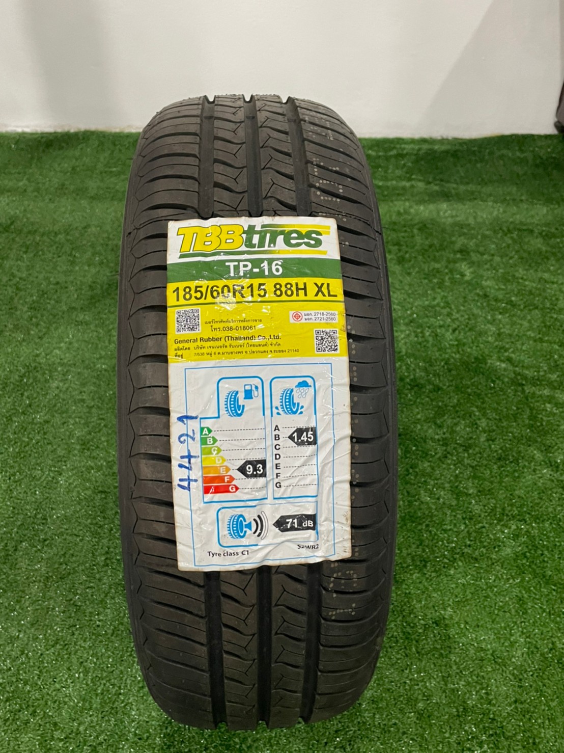 TBB TIRE TP-16 185/60R15 ยางปี21 ยางไทย