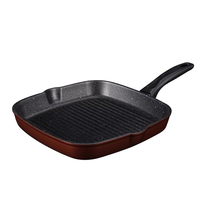 100356438 กระทะย่างสี่เหลี่ยม กลาดิเอเตอร์ 5GX ขนาด 24 ซม. อินดักชั่น ตราซีกัล (นกนางนวล)