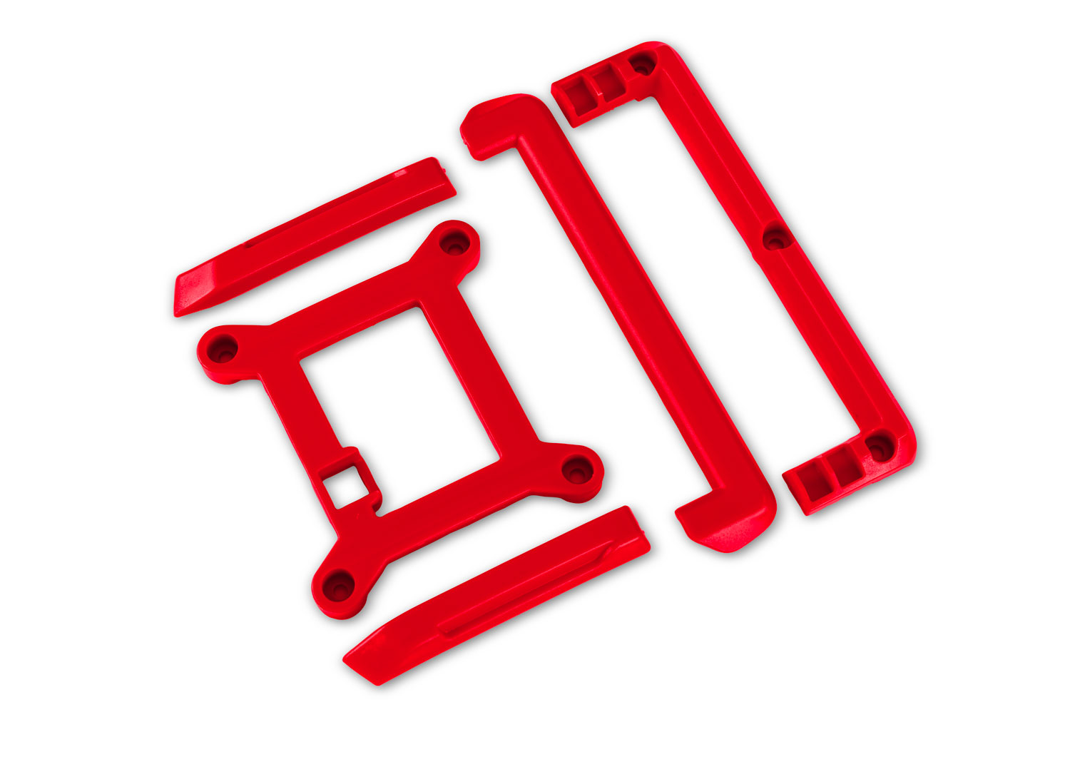 10717-RED Skid plate (roof)/ tailgate protector (red)/ mounts (2)/ 3x8mm BCS (7) (fits #10711 body)