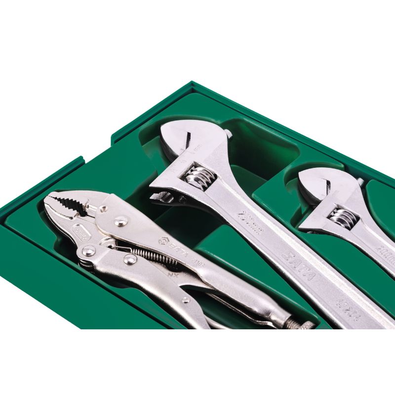 ชุดประแจเลื่อน + คีม 5 ชิ้น No.09909 SATA