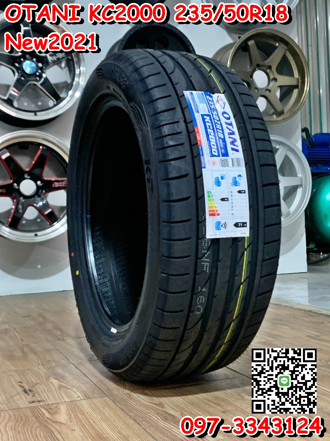 235/50R18 OTANI KC2000 ยางโอตานิยางไทย ยางคุณภาพดี ยางใหม่ปี2021 ราคาพิเศษพร้อมติดตั้งฟรี สามารถสอบถามเพิ่มเติมได้ค่ะ