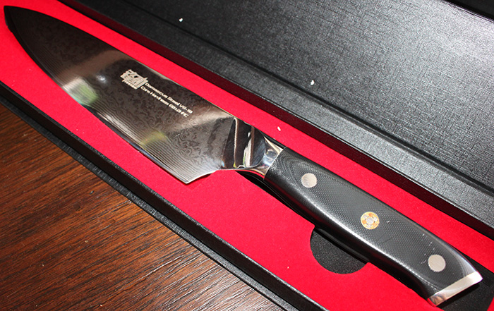 Damascus chef knife