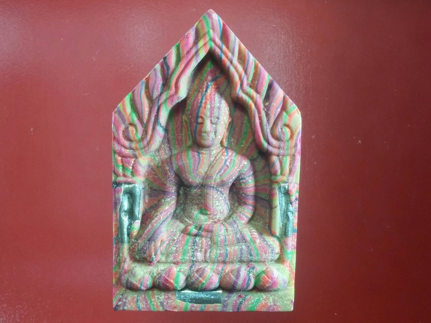 พระขุนแผนสายรุ้ง มงคลจักรวาลพุทธาคม เขาอ้อ องค์ที่ 3