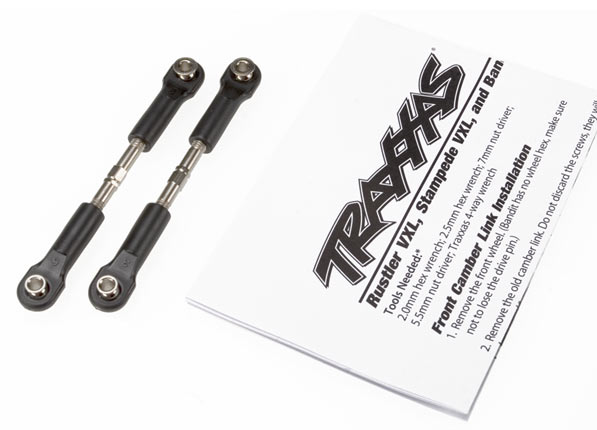 2443 Turnbuckles, camber link, 36mm (56mm center to center) (rear) (assembled with rod ends and hollow balls) (1 left, 1 right)