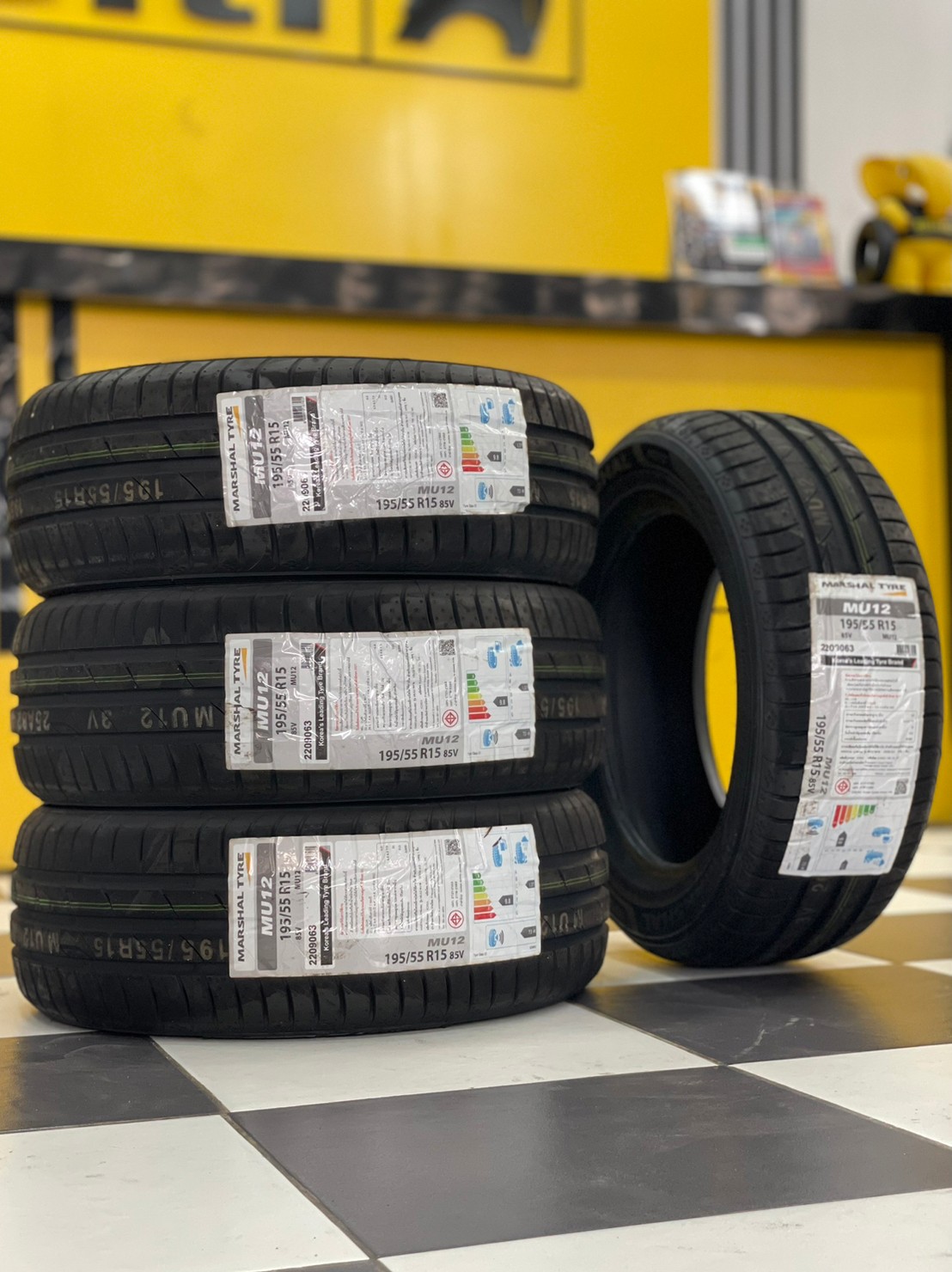 MARSHAL MU12 195/55R15 ยางใหม่ปี2023