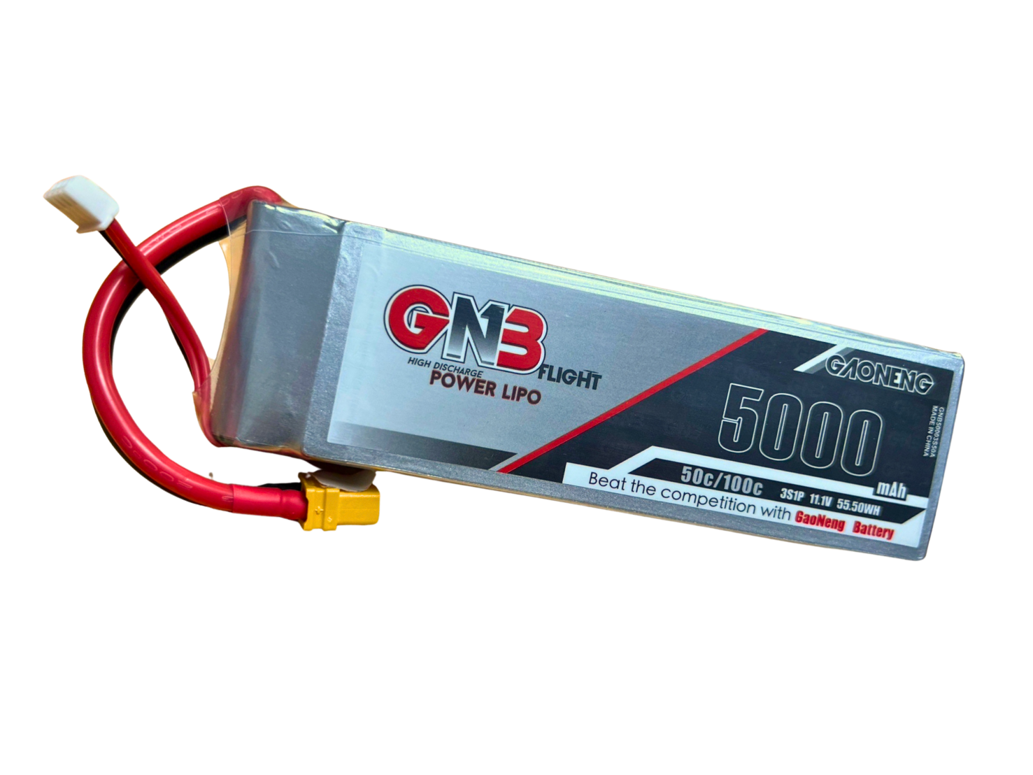 3s 5000mAh 50c Gaoneng Gaoneng 5000mAh. 11.1V 3S 50C Battery (ปลั๊กXT60)