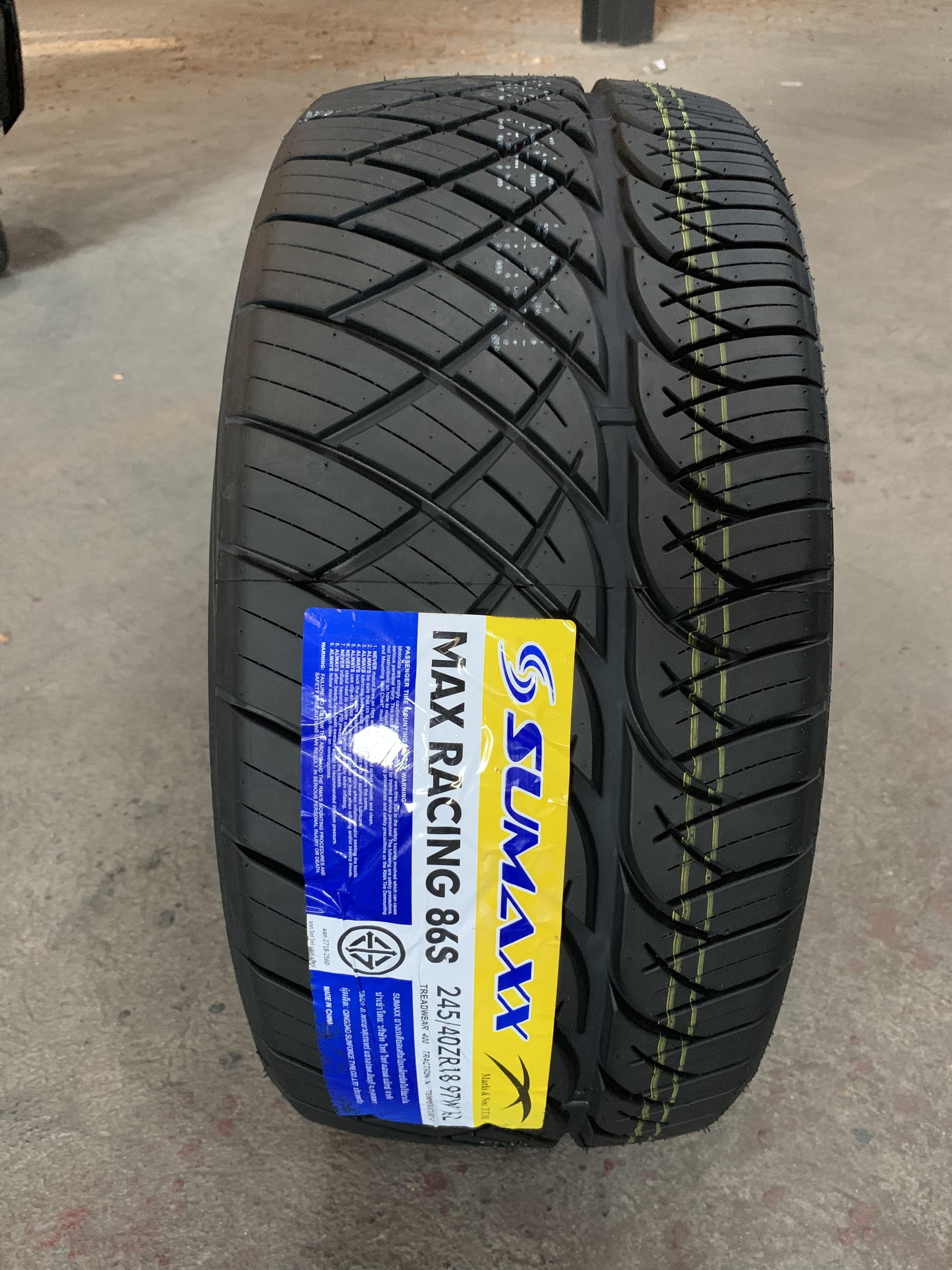 ยางใหม่ลายซิ่ง Sumaxx 245/40R18