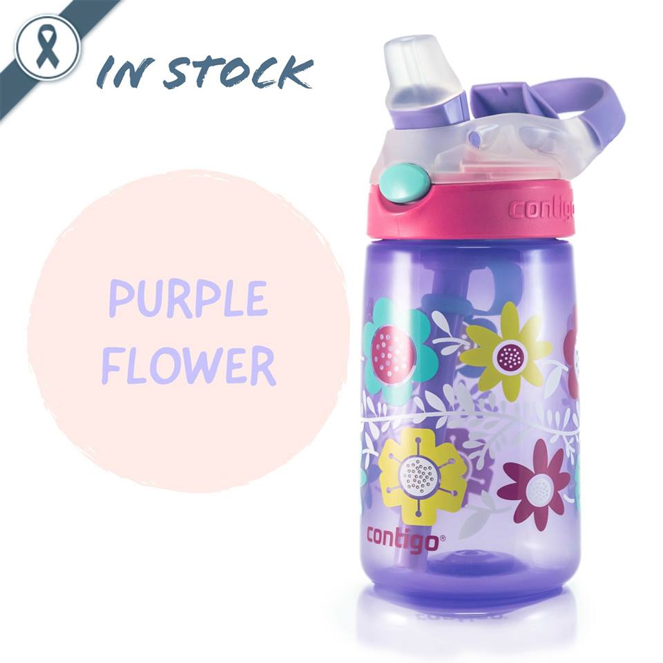 Gizmo Flip ลาย Purple Flower กระติกน้ำ Contigo