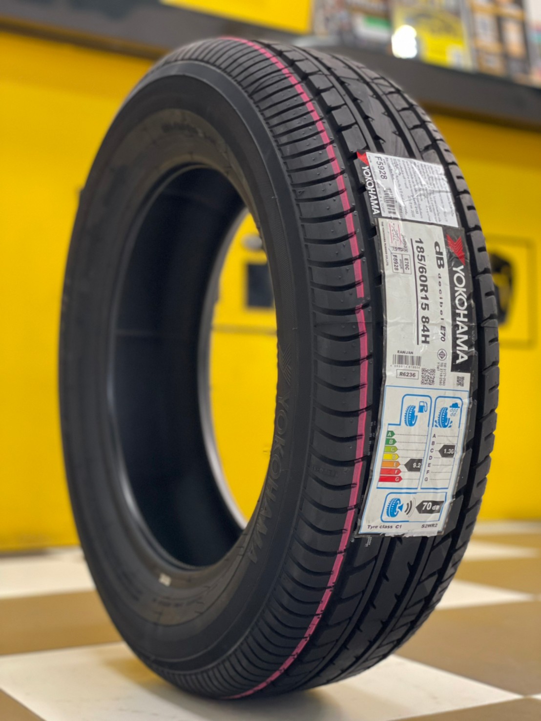 ยางใหม่YOKOHAMA ADVAN DB E70 185/60R15 ยางใหม่2022