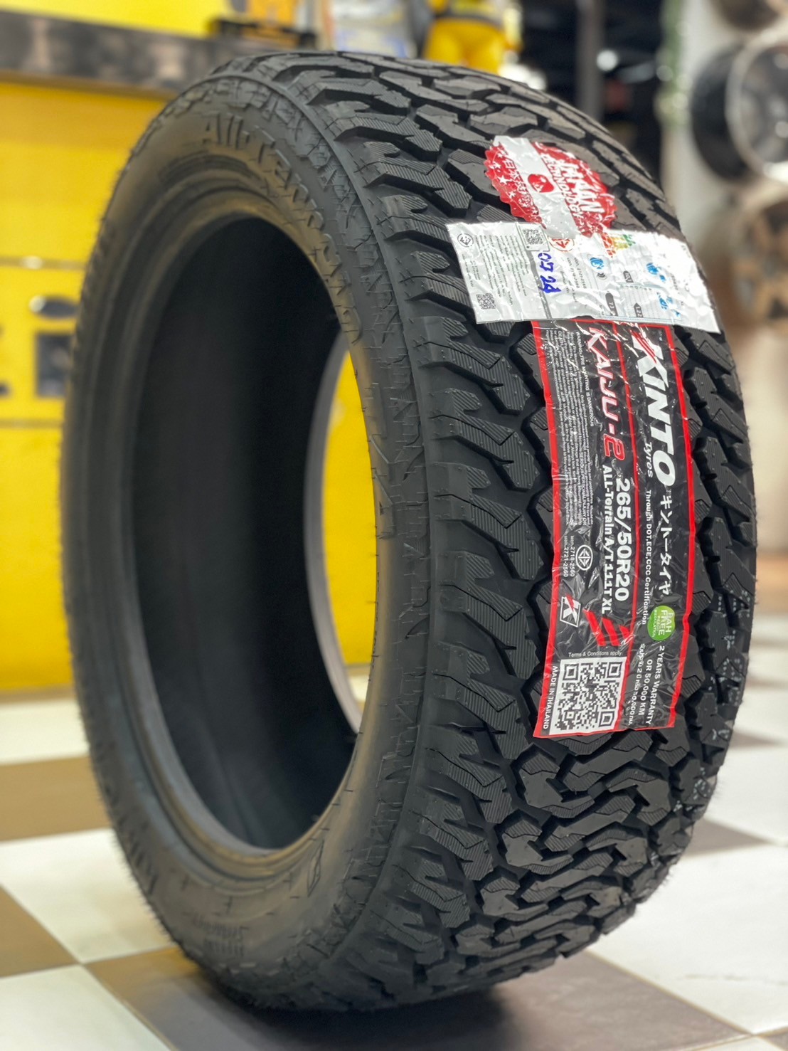 #KINTO #KAIJU2 A/T 265/50R20 ยางคุณภาพเทคโนโลยีญี่ปุ่น Made in Thailand ยางใหม่ปี2024