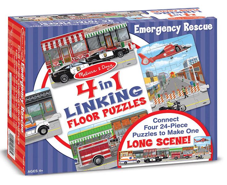 8913 Linking Floor Puzzle - Emergency Rescue