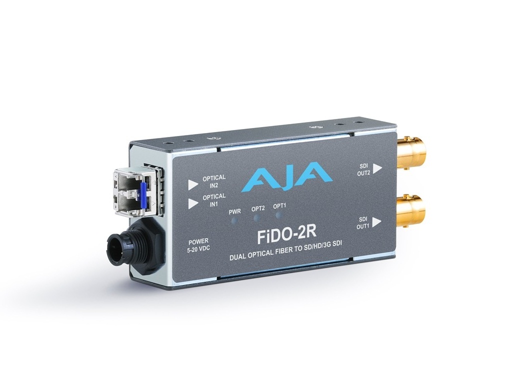 FiDO-2R 2-Channel Single-Mode LC Fiber to 3G-SDI Receiver