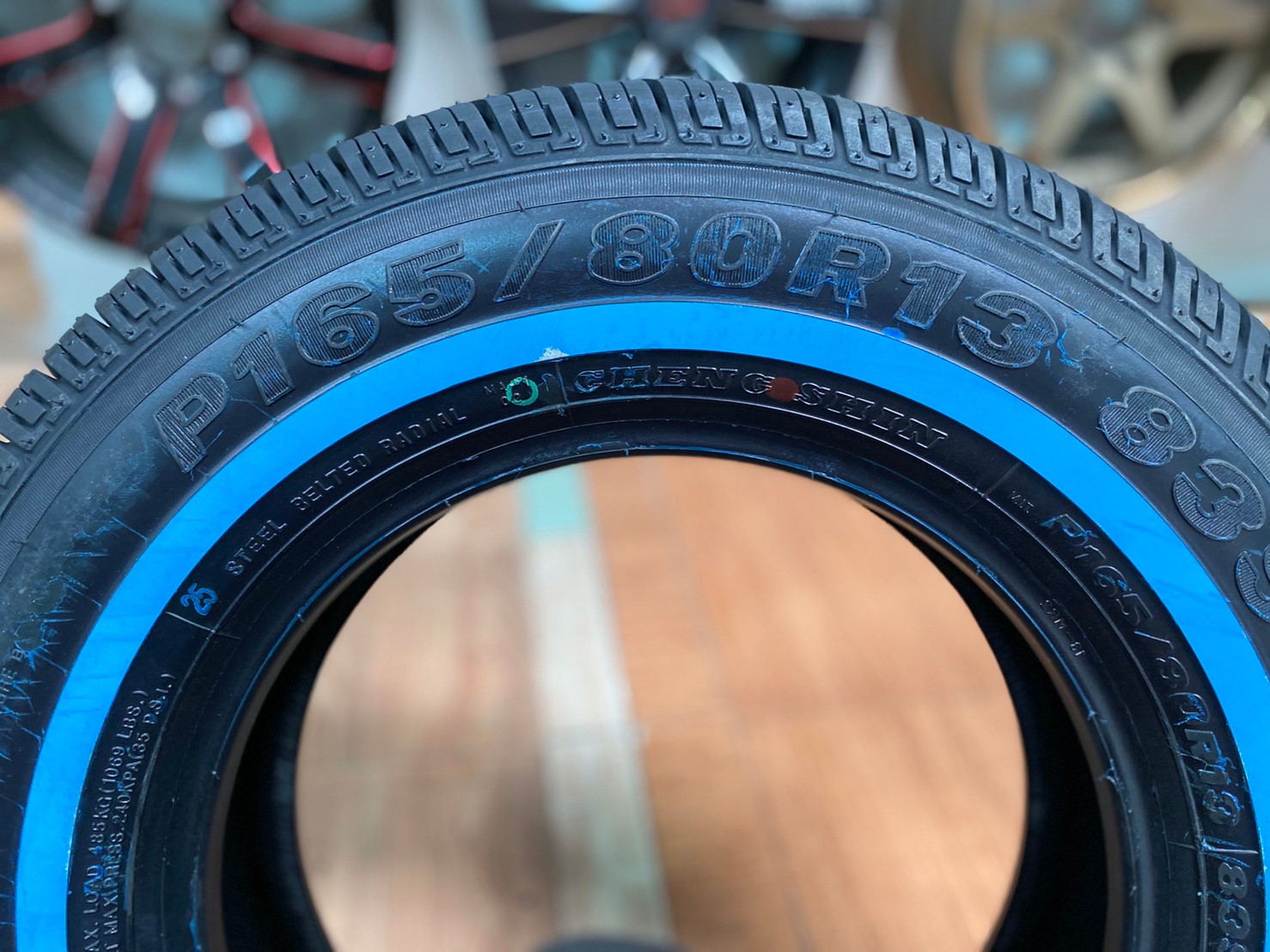 ยางขอบขาว Maxxis 165/80R13 ยางใหม่ปี2020