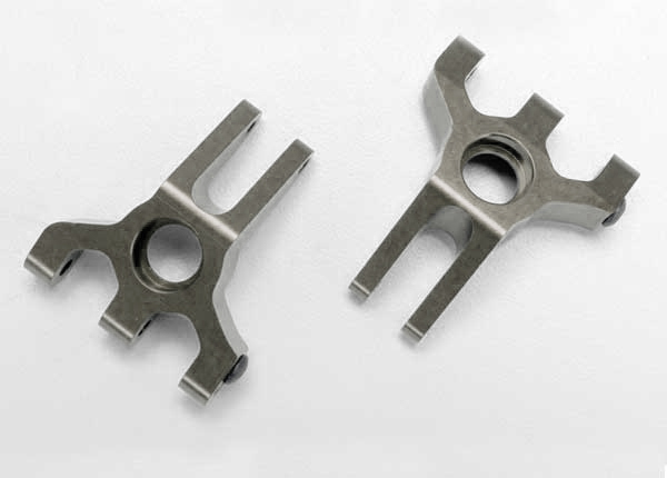 5555X Carriers, stub axle, (rear) 6061-T6 aluminum (titanium-anodized)