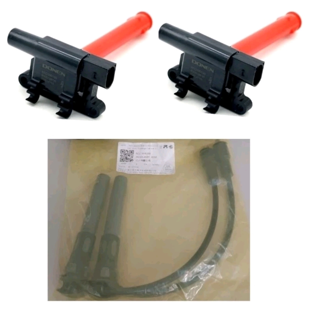 ชุดคอยล์ และ สายหัวเทียน MG6 -คอยล์ 2 ตัว (DONEN) -สายหัวเทียน 2 สาย (แท้)