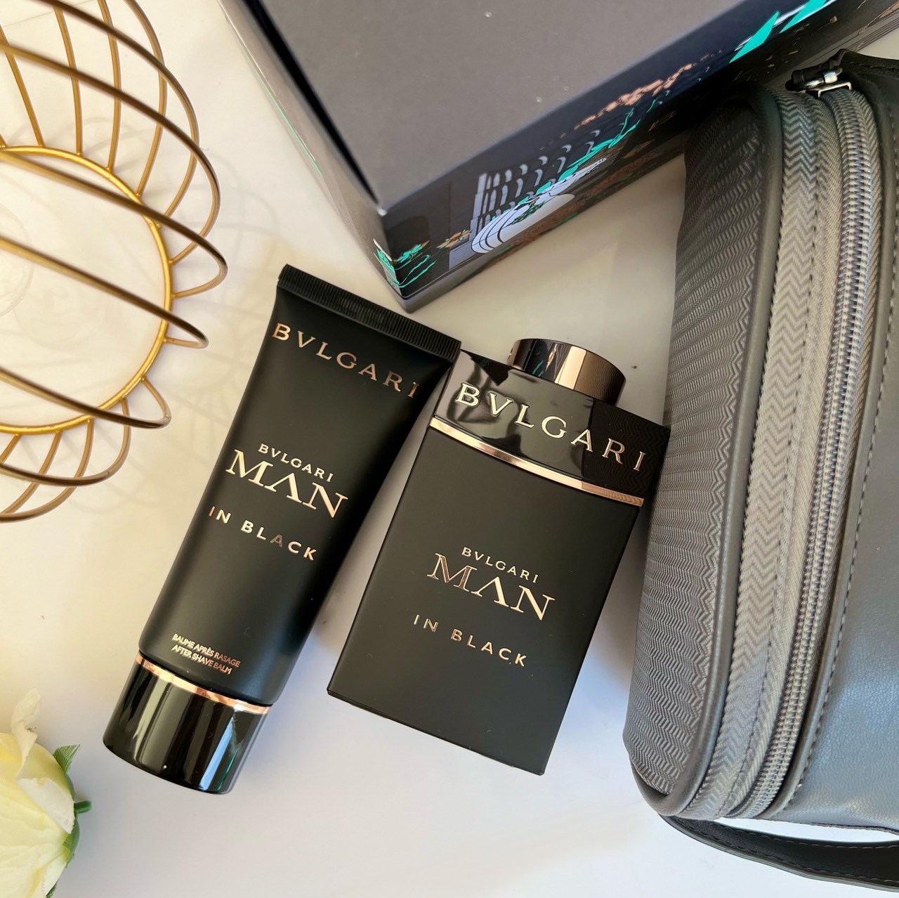 Bvlgari Man In Black EDP Gift Set #น้ำหอมผู้ชาย