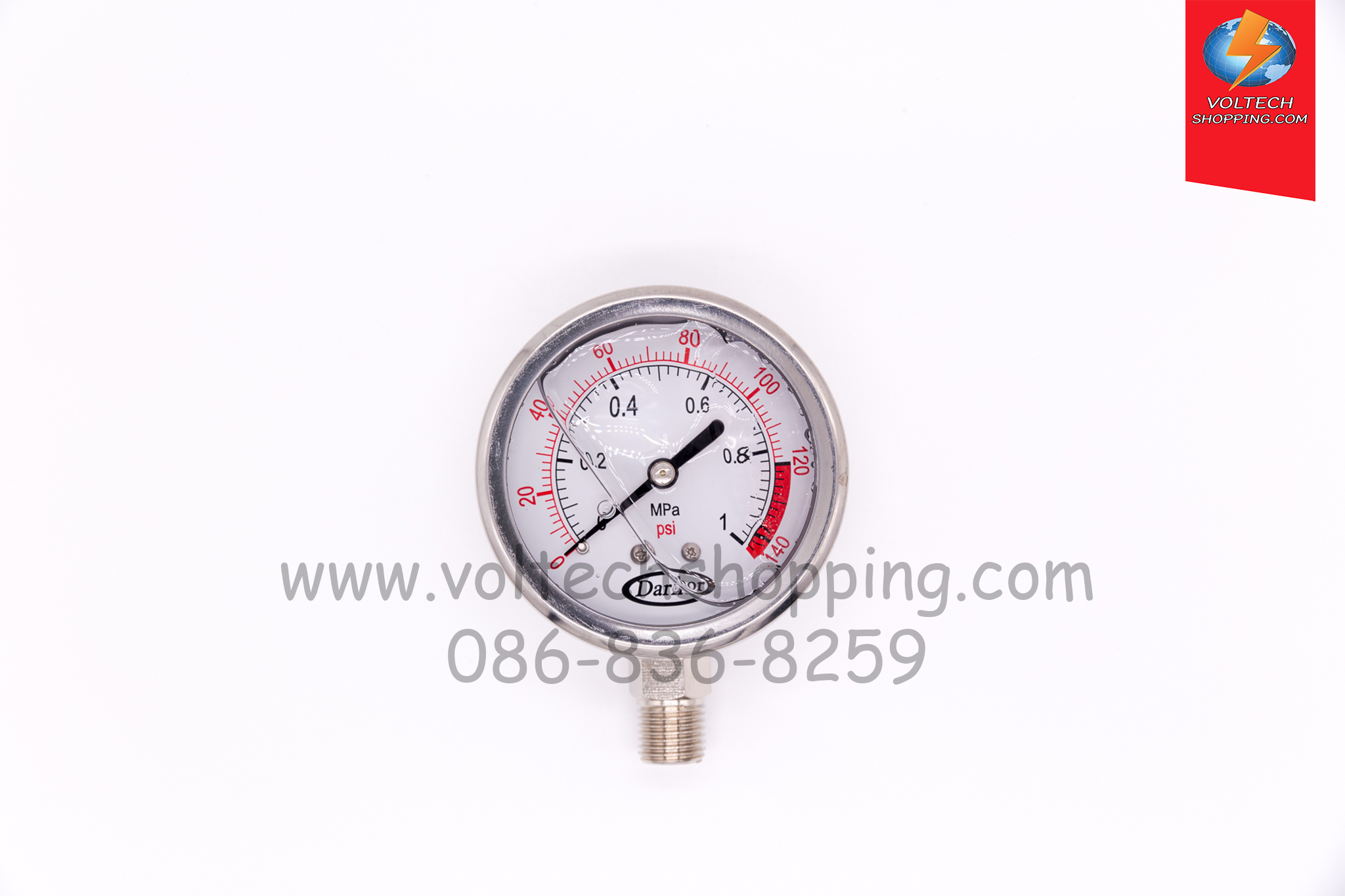 Oil Filled Pressure Gauge ขนาด 2-1/2" G1/4" มีน้ำมัน