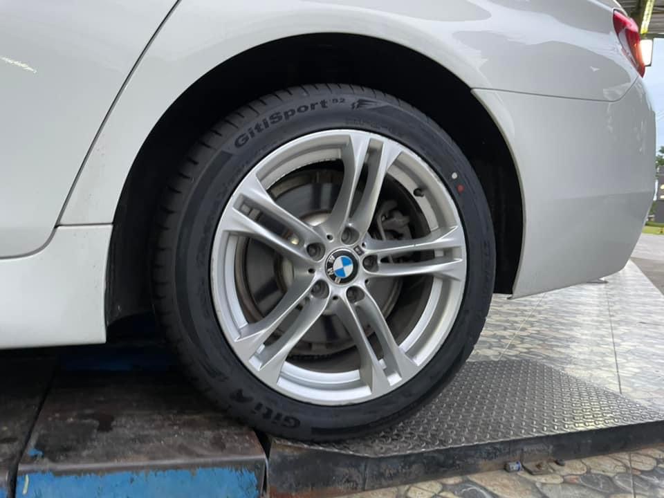 🚗 #เปลี่ยนยาง #BMW_528i 🛞#ยางจีที #ยางสปอร์ตสมรรถนะการขับขี่สูง 🛞 🛞#Giti_SportS2 245/45R18🛞 🛞 #Giti_SportS2 275/40R18