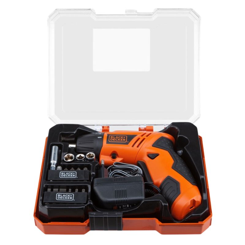 ชุดสว่านไขควง 15 ชิ้น พร้อมอุปกรณ์ขัน 4.8V No.KC4815KA15-B1 ยี่ห้อ BLACK & DECKER