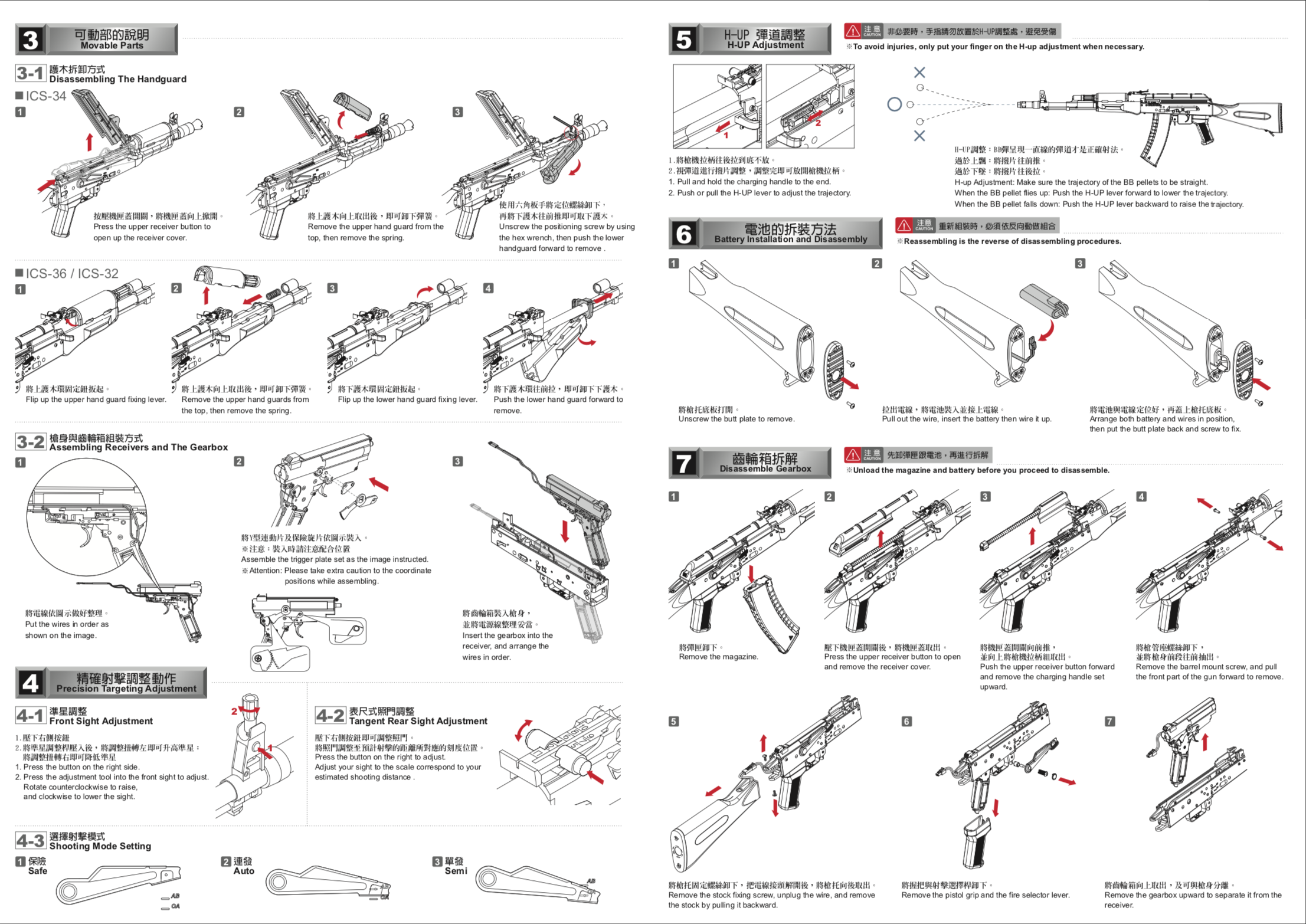 ICS-34 MAR SU Folding Stock