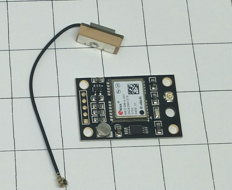 GY-NEO6MV2 GPS Module บอร์ดดำ สายอากาศเล็ก