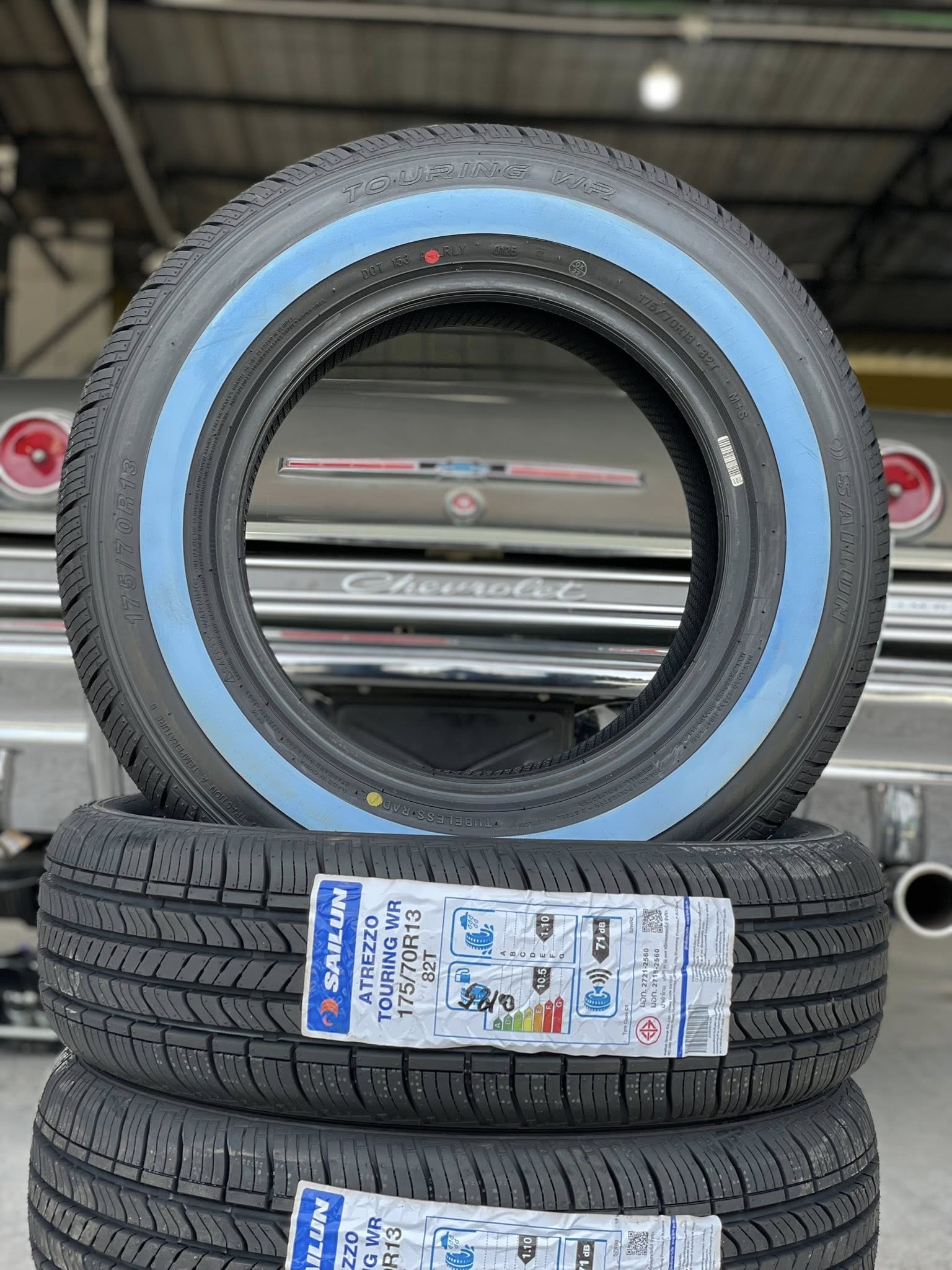 Chevrolet_impala 🚘เปลี่ยนยาง 🛞🐘#SAILUN_ขอบขาว_175/70R13