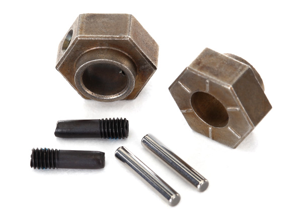 8269 TRX-4 Wheel hubs, 12mm hex (2)/ stub axle pins (2) (steel)