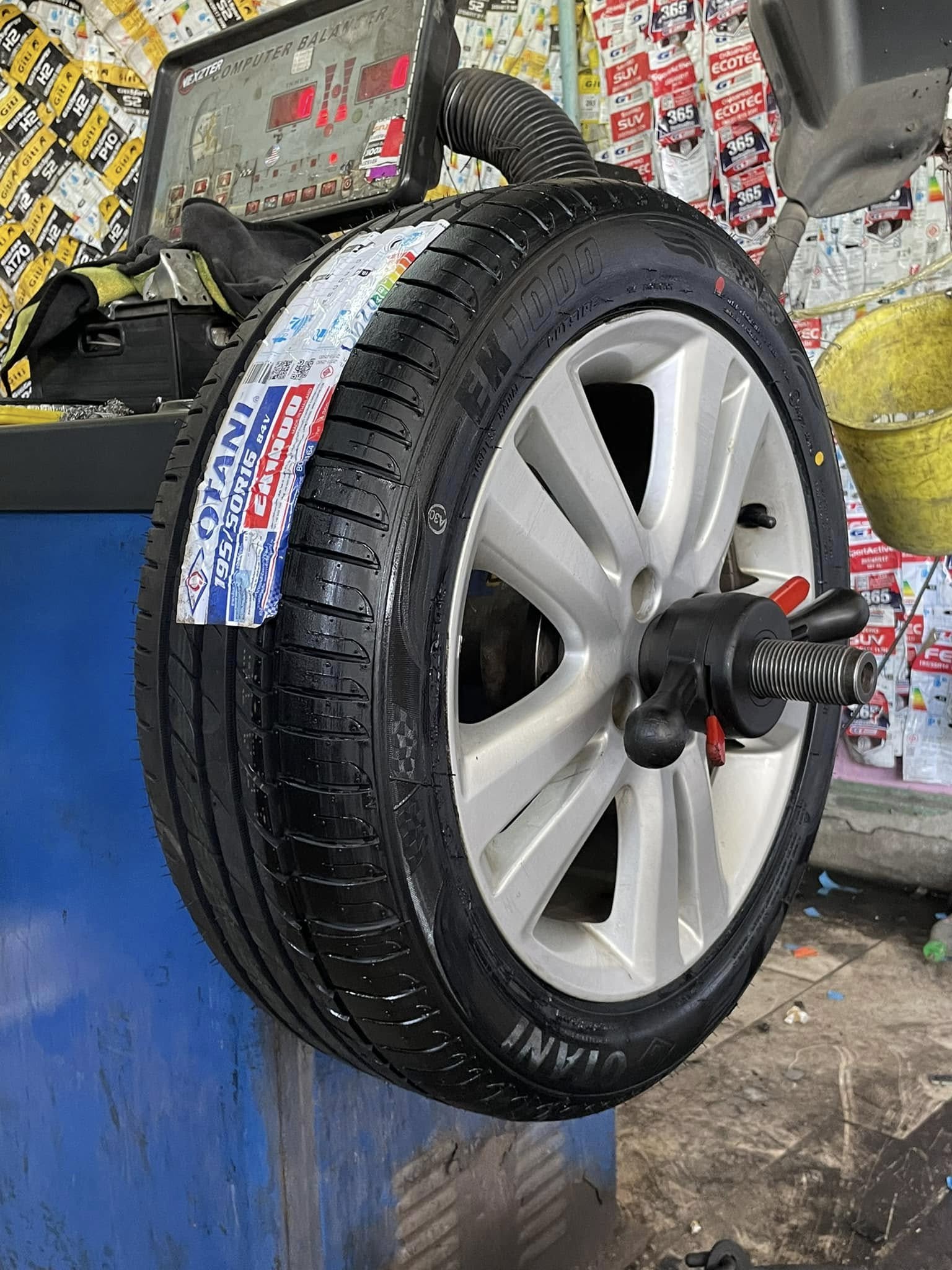 🚘 #Honda_Jazz เปลี่ยนยาง 🛞OTANI EK1000 195/50R16🛞 🔥 🔥ยางใหม่ปี2024 🔥🔥