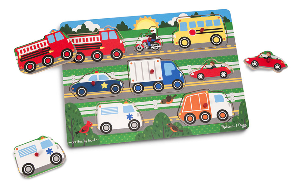 9051 Vehicles Peg Puzzle Age: 2 Years+