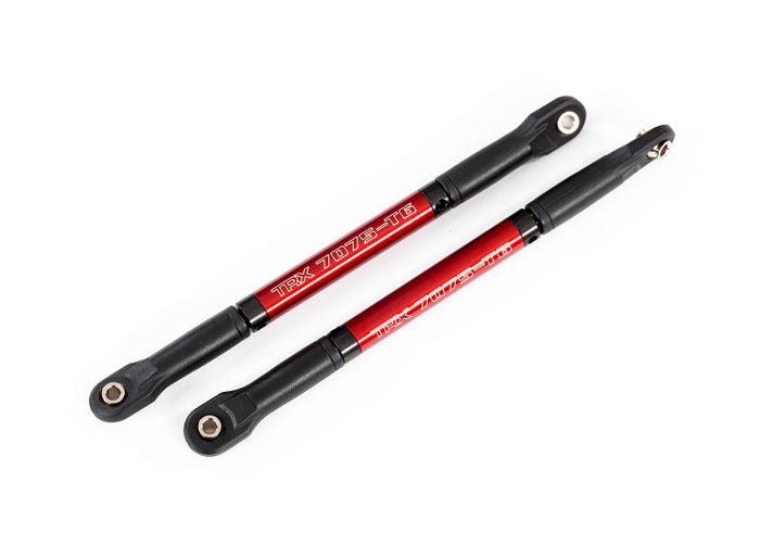 8619R Push rods, aluminum (red-anodized), heavy duty (2) (assembled with rod ends and threaded inserts)