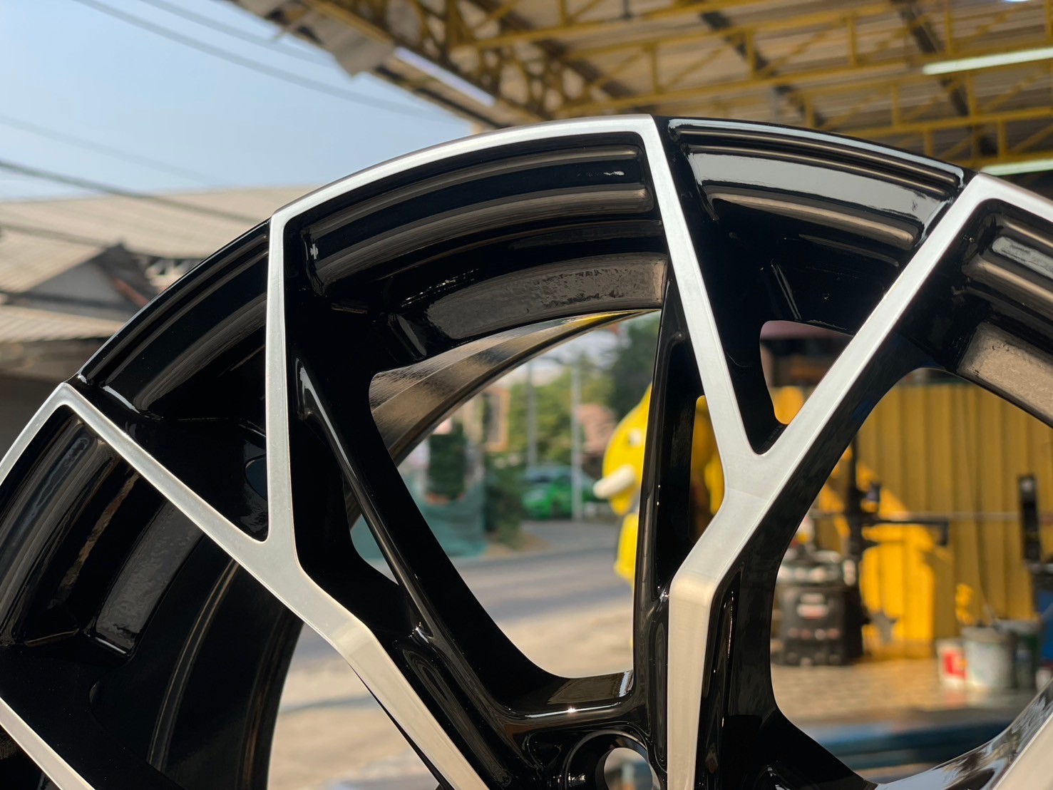 ล้อแม็กซ์ใหม่ขอบ15 สวยหรู สีดำเงากลึงหน้า SSW389 15x6.5 ET35 4x100