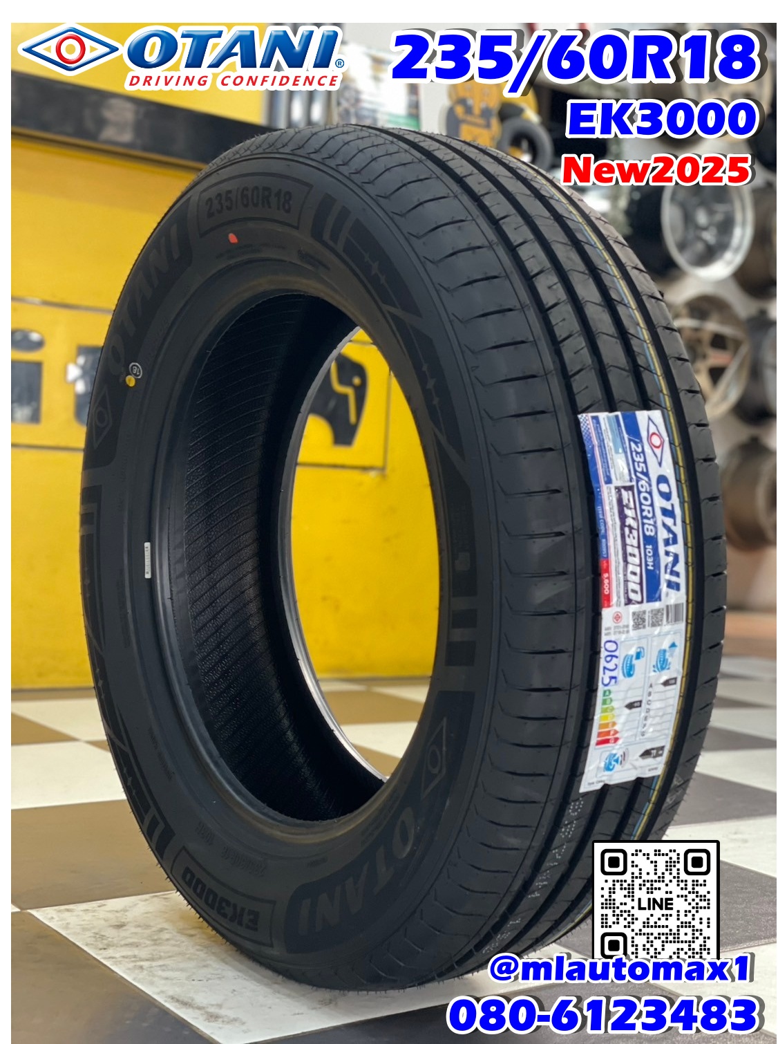 #ยางโอตานิ ยางพรีเมี่ยม #Otani #EK3000 🎉🛞235/60R18 ยางใหม่ปี2025 💥💥